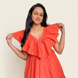 Ruffle Midi Dress